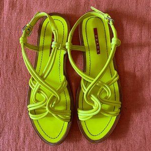 Prada tubular flat sandals